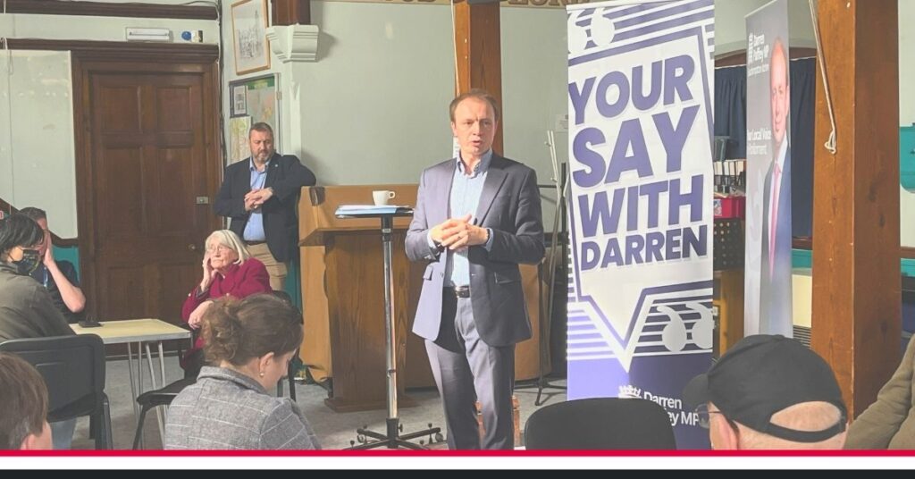 Darren Paffey MP at this constituency coffee morning