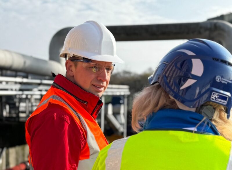 Darren Paffey MP at Portswood Wastewater Treatment Plant 