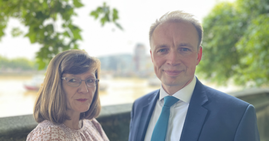 Darren Paffey with constituent and water safety campaigner Ness Abbess