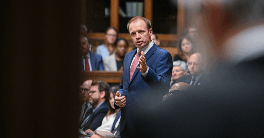 Darren speaking in the chamber