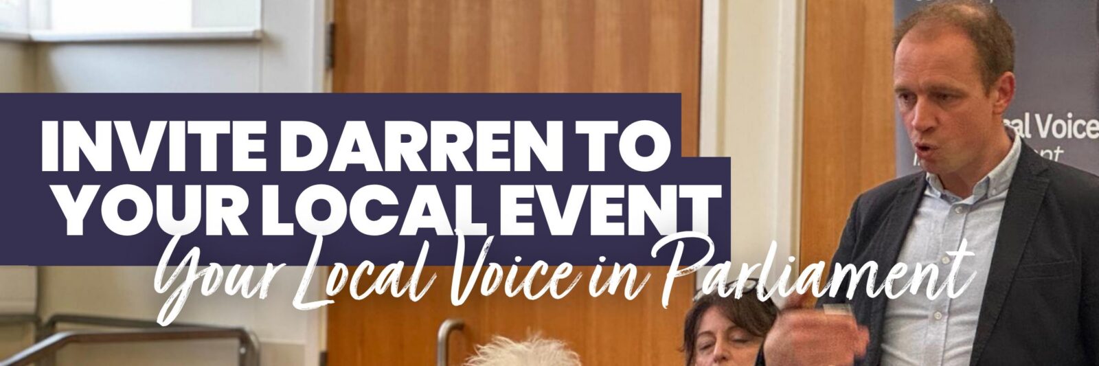 Invite Darren to your Local Event 