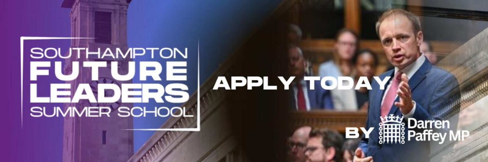 Darren Paffey MP Summer School - Apply Today